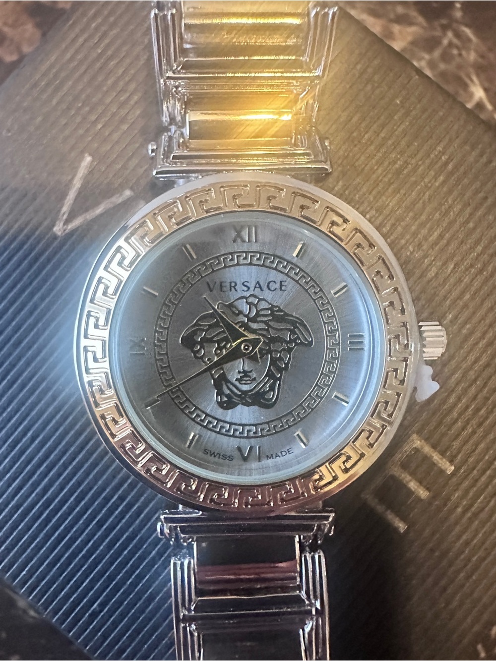 Versace Two-Tone Medusa Bracelet Watch in Gold and Silver - Picture 8 of 11